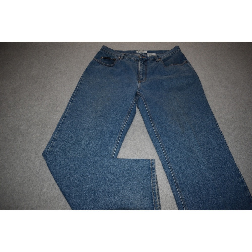 Columbia Jeans Mens 34x32 Blue Denim Straight Leg Outdoor Casual Cotton Blend